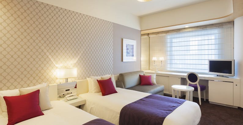 スタンダードツイン 21 7平米 デイユース 13時からチェックイン可能 最長7時間の日帰り利用プランプラン ホテルエルセラーン大阪 一休 Com