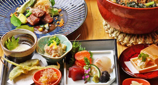 【乾杯ドリンク付】僧伽小野 京都新町別邸 季節のディナー会席~華~<夕朝食付>