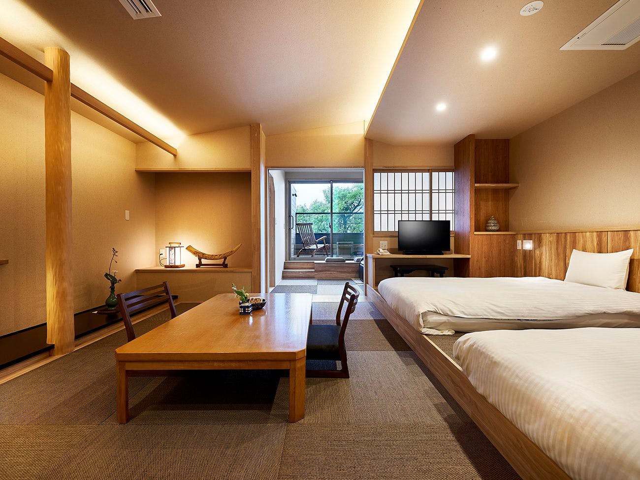 ห้องพักสไตล์ญี่ปุ่นและตะวันตกชั้น 1 / เปิดให้บริการกรกฎาคม 2024