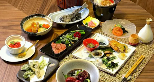【スタンダード】【基本会席】安達太良酵母和牛を使用した秋の郷土料理!福島食文化を堪能(1泊2食)