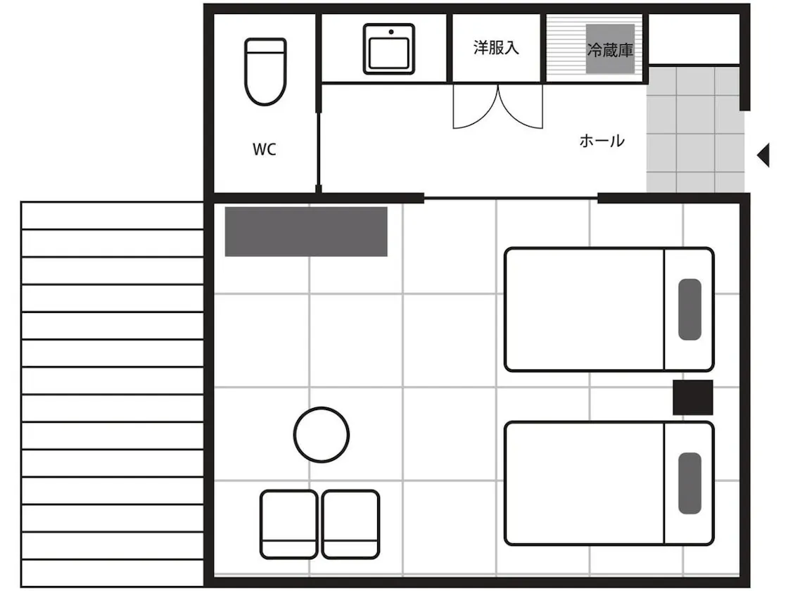 102 菫 1階の和室10畳