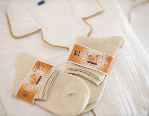 湯上りシルクソックス