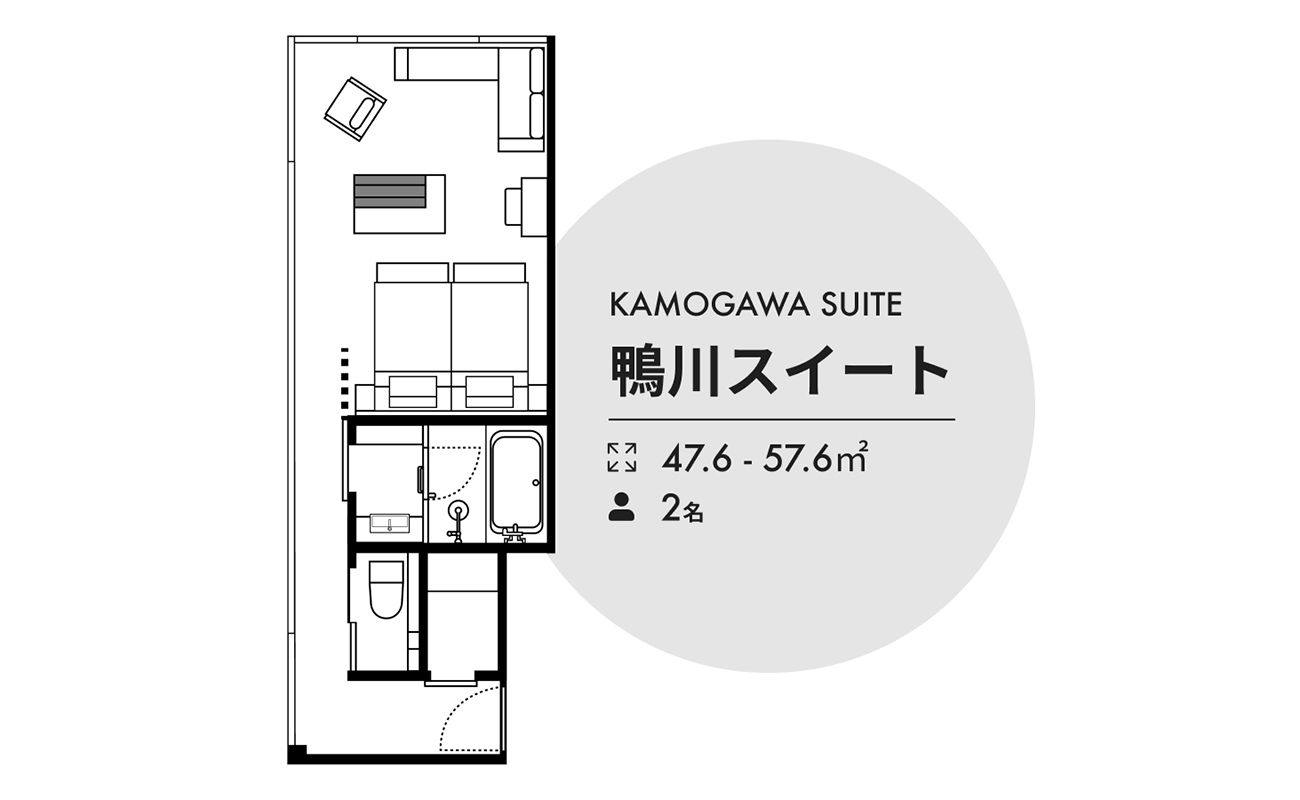 鴨川ｽｲｰﾄ間取り図