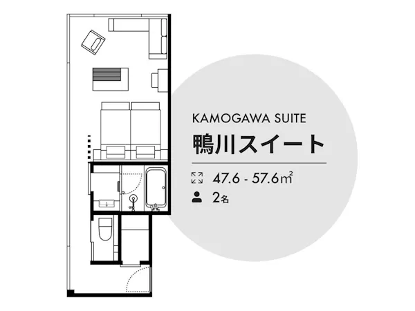 鴨川スイート間取り図
