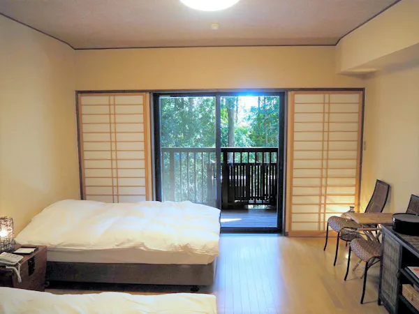ห้องพักเตียงคู่ (ชั้น 1)【24.9 ตร.ม.】
