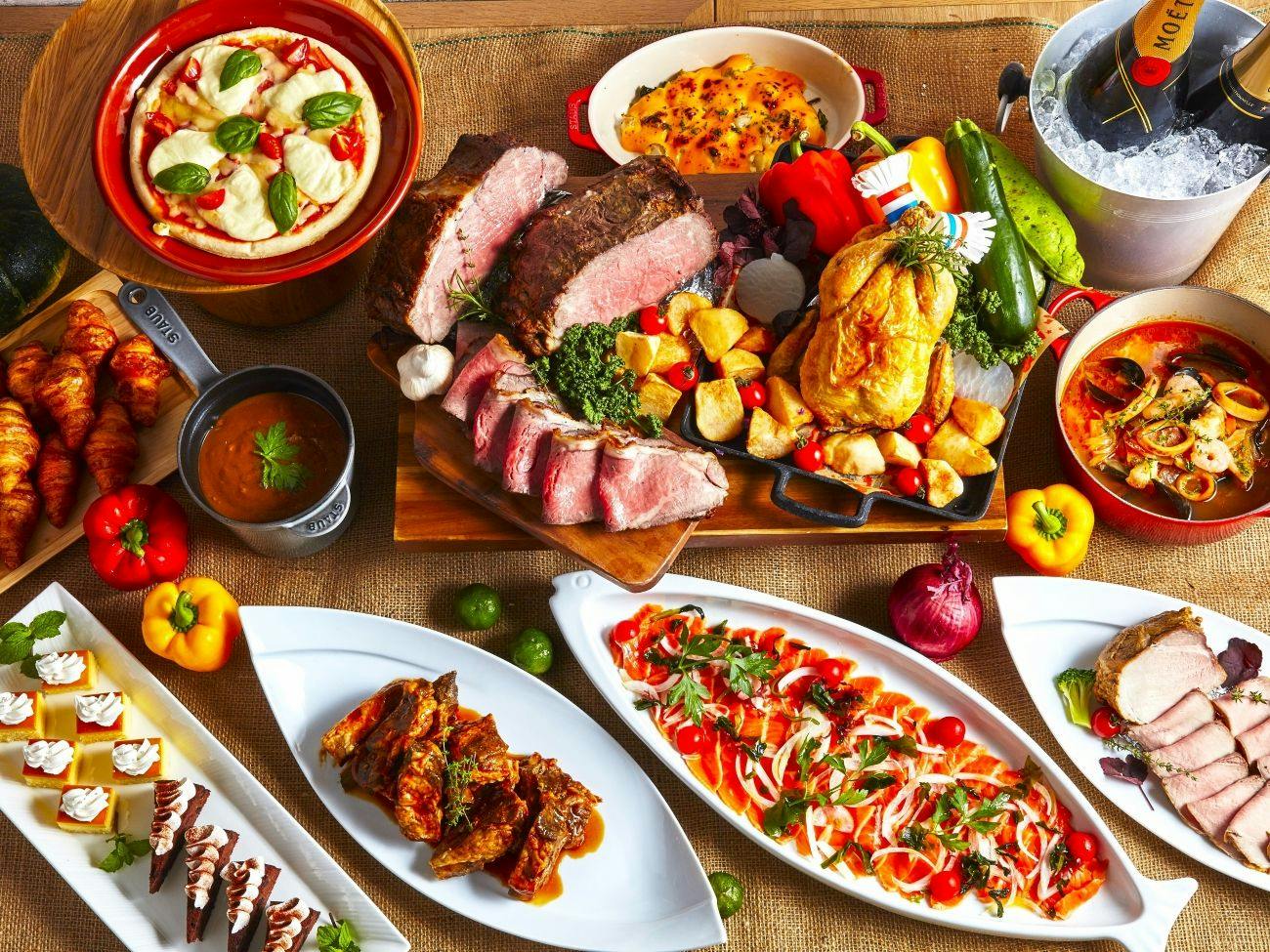 【2食付】島食材を堪能する「シュラスコ＆琉球創作料理」