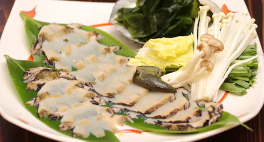 古香里庵創作懐石(アップグレード・アワビのしゃぶしゃぶ)<個室食>プラン 全室温泉付客室