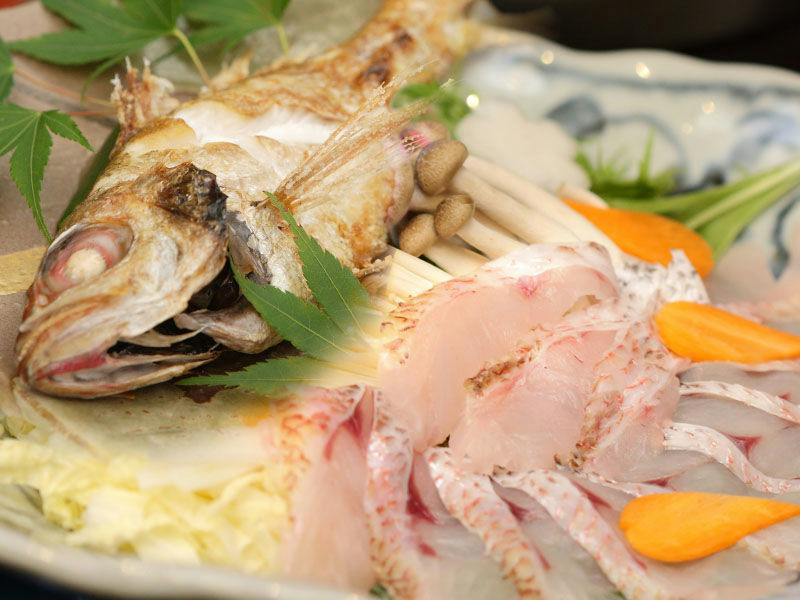 期間限定 古香里庵創作懐石「のどぐろ三種　しゃぶしゃぶ・お造り・塩焼き」＜個室食＞