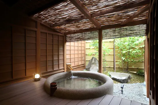 1階露天風呂付 木米