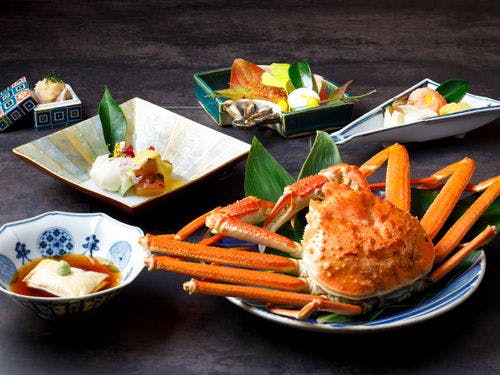 古香里庵「活蟹の茹」の創作懐石