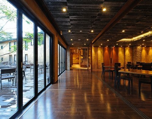 自然と一体化する空間