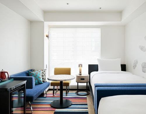 ロフトツインディスタンスベッド（洗面台）