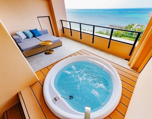 バルコニーのジェットバス