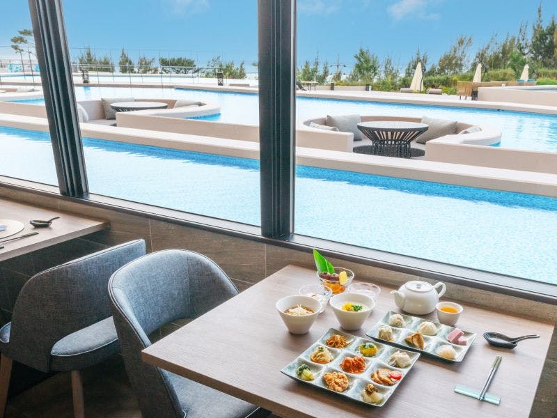 Sarapan bufet Cina yang berharga di Hotel