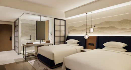 デラックスルーム ダブルベッド2台