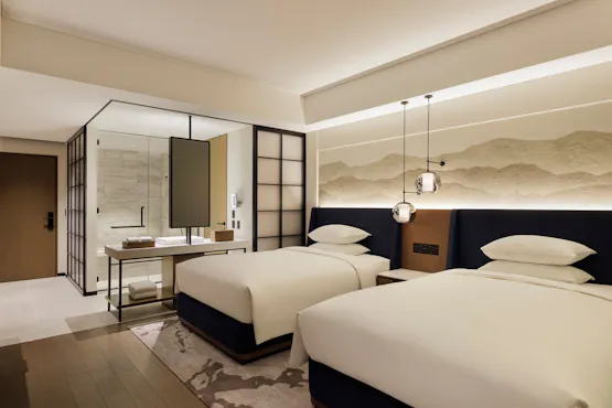 Kamar Deluxe dengan 2 tempat tidur double