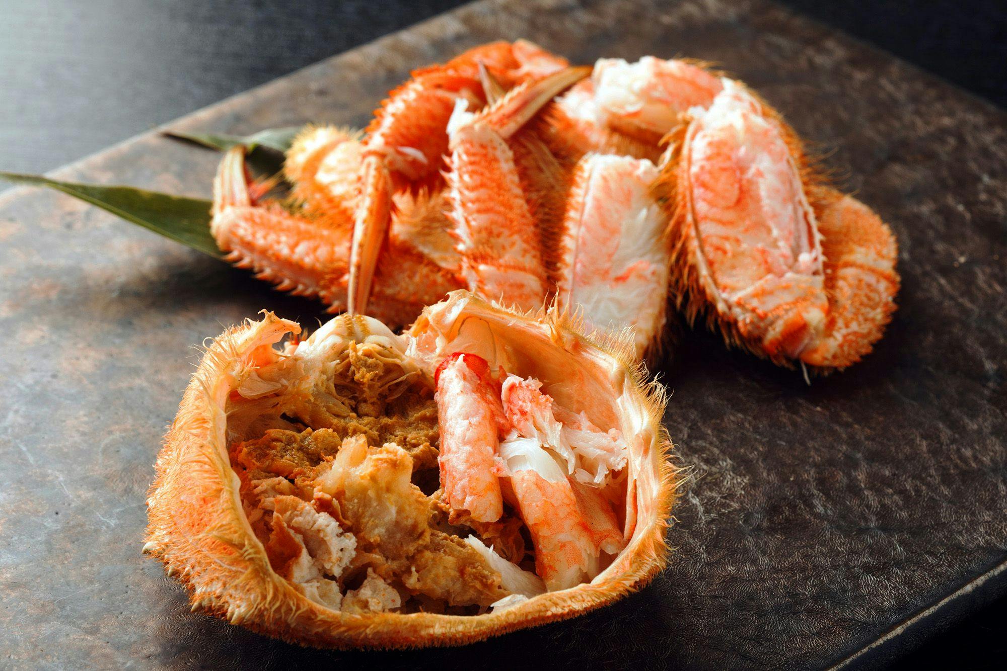 北海道産浜茹で毛ガニの甲羅詰め