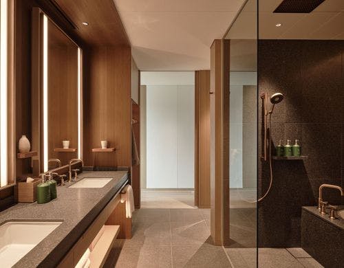 デラックスルーム、バスルーム