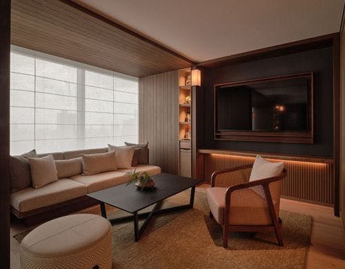 デラックスイート、リビングルーム