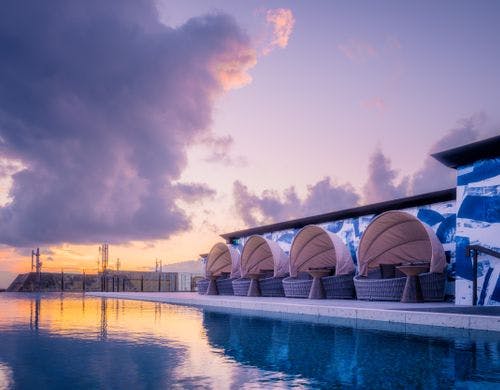 インフィニティプール＿夕焼け