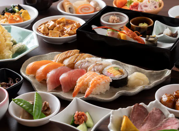 【お食事】夕食バイキングの一例