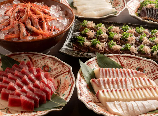 【お食事】夕食バイキングお刺身のイメージ