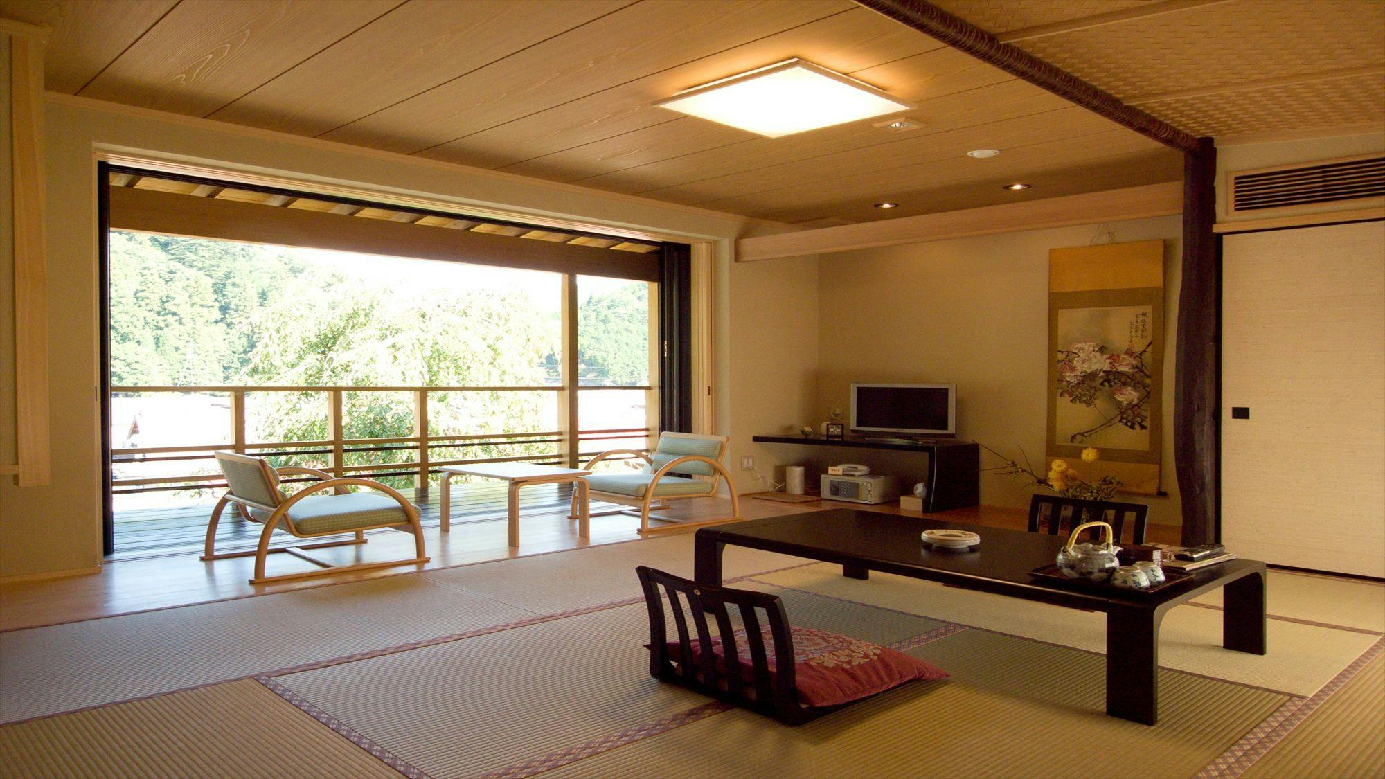 ห้องสไตล์ญี่ปุ่น 12 เสื่อพร้อมน้ำพุร้อนบนท้องฟ้า