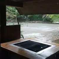 デラックスログハウスのBBQハウス