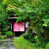 女性用大露天風呂入口