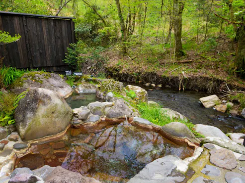Special room with open-air bath