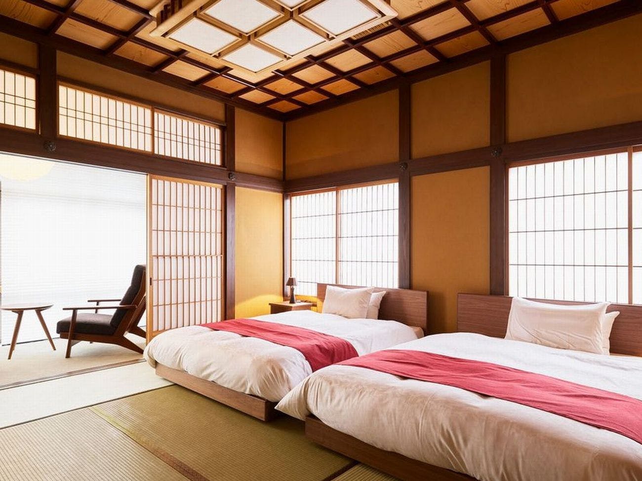 【リニューアル和室】12畳／ツインベッド