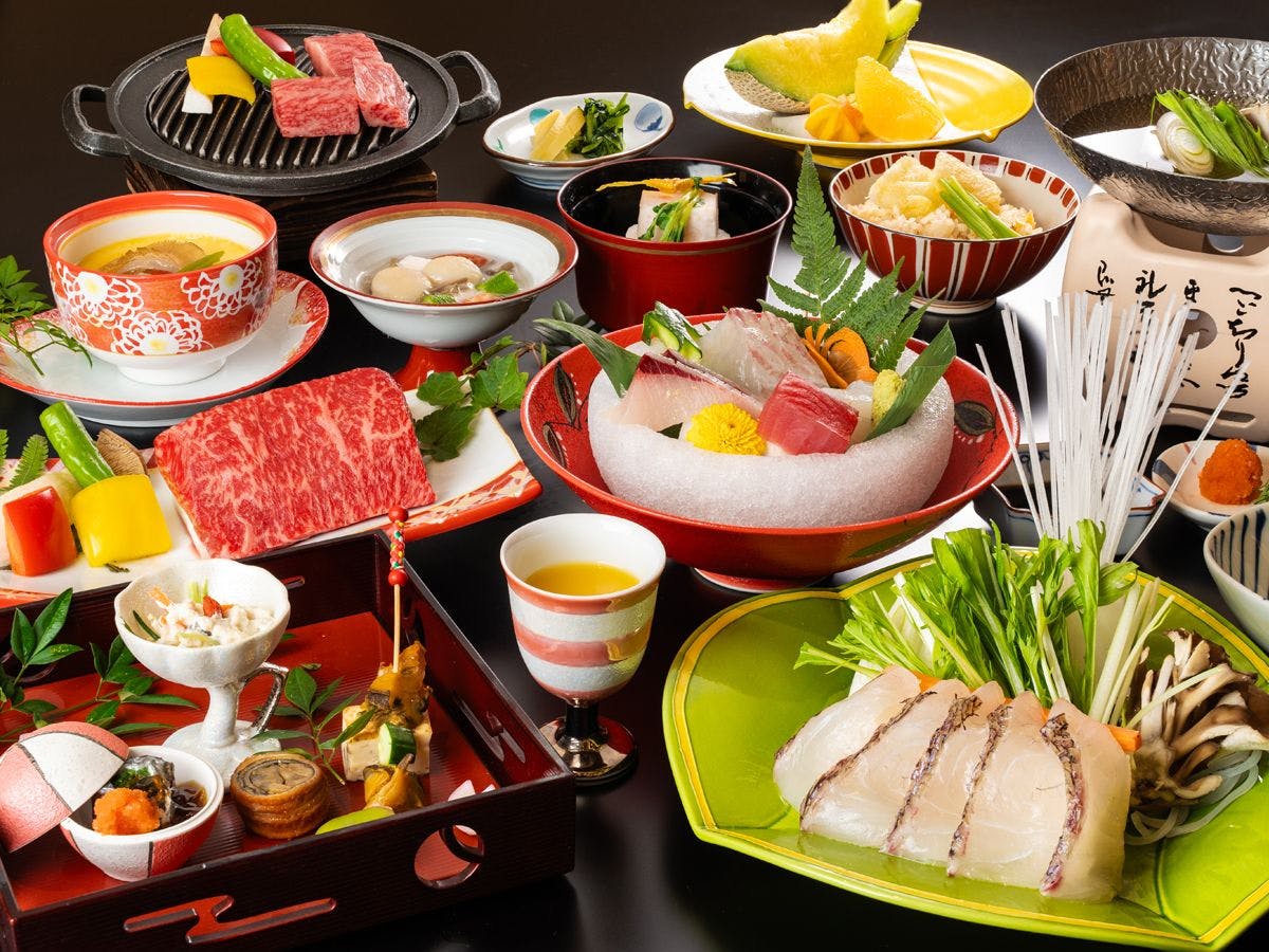 鯛＆厳選和牛♪道プリの基本会席