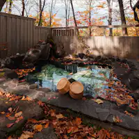 貸切露天風呂 奥の湯 (秋)