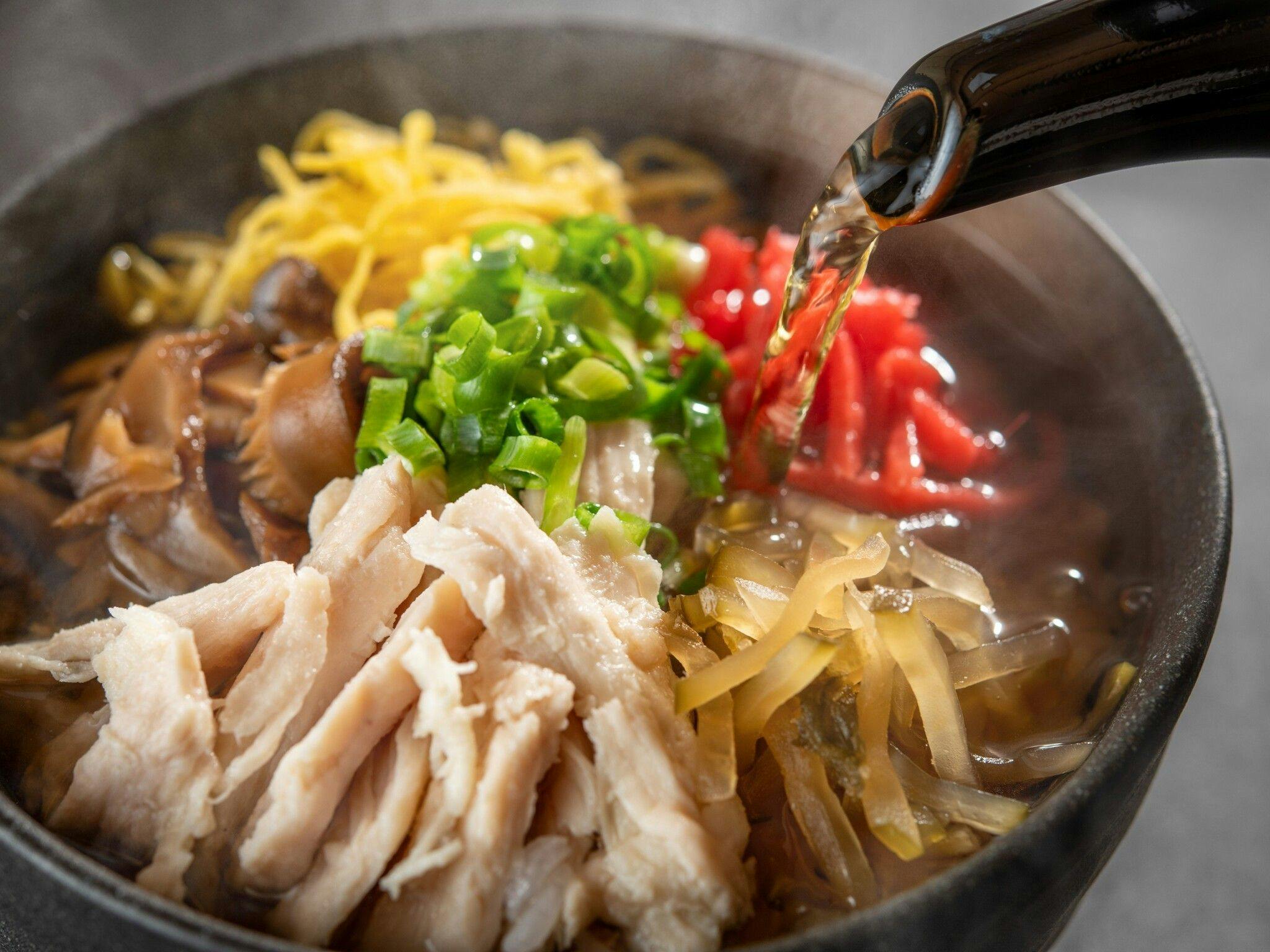 朝食メニュー一例『鶏飯』