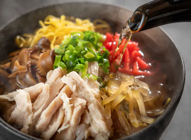 朝食メニュー一例『鶏飯』