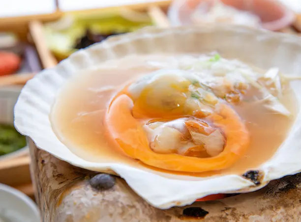 *【朝食一例】郷土料理「味噌貝焼き」