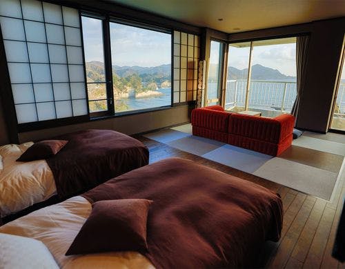 絶景の角部屋和洋室