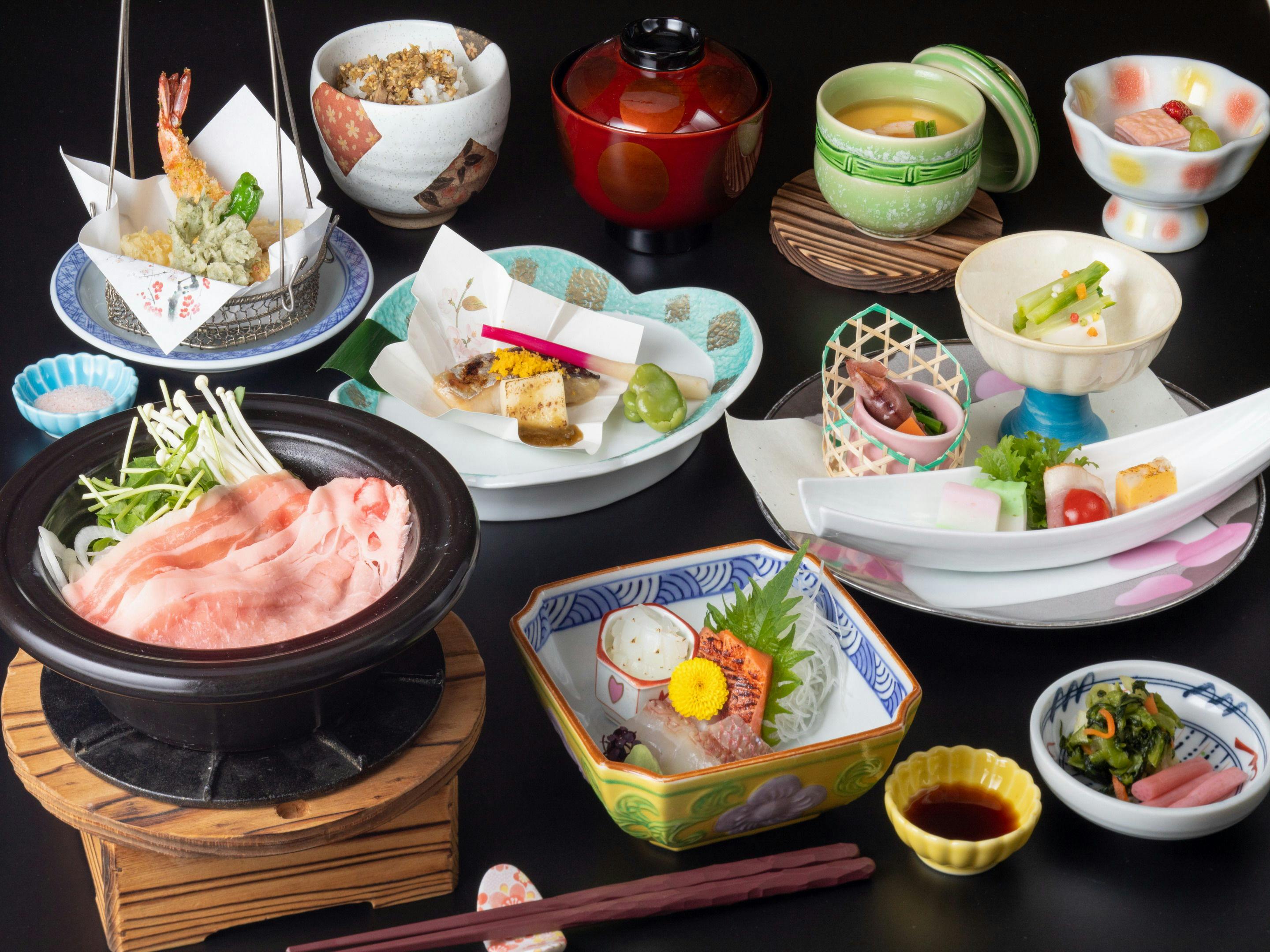 【クレセントStandard】お得に美味しい料理と温泉でのんびり湯ったり。季節の会席料理コース