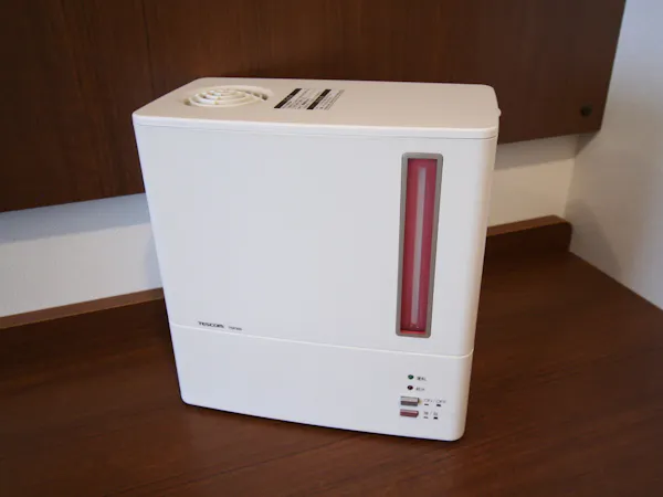 全部屋に加湿器をご用意しています