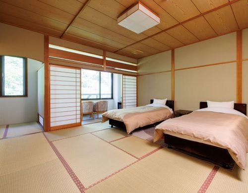 【仙の館】和室12.5畳　ツインベッド