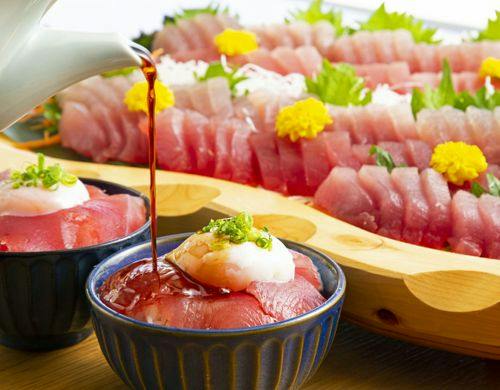 朝からオリジナルまぐろ丼♪