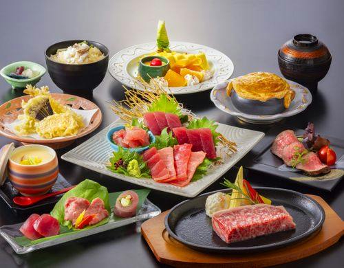 まぐろと熊野牛の旬彩料理