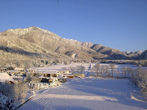 新館葵館から見る冬の風景
