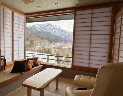 広々としたお部屋にツインベッド２台