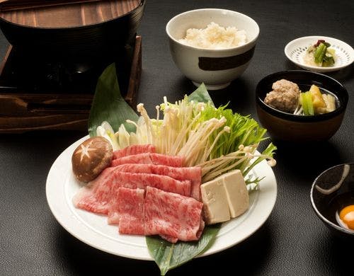 【ご夕食】前沢牛すきしゃぶ※イメージ