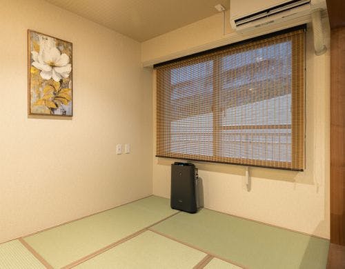 7.5畳の和室を備えた、落ち着いた客室です