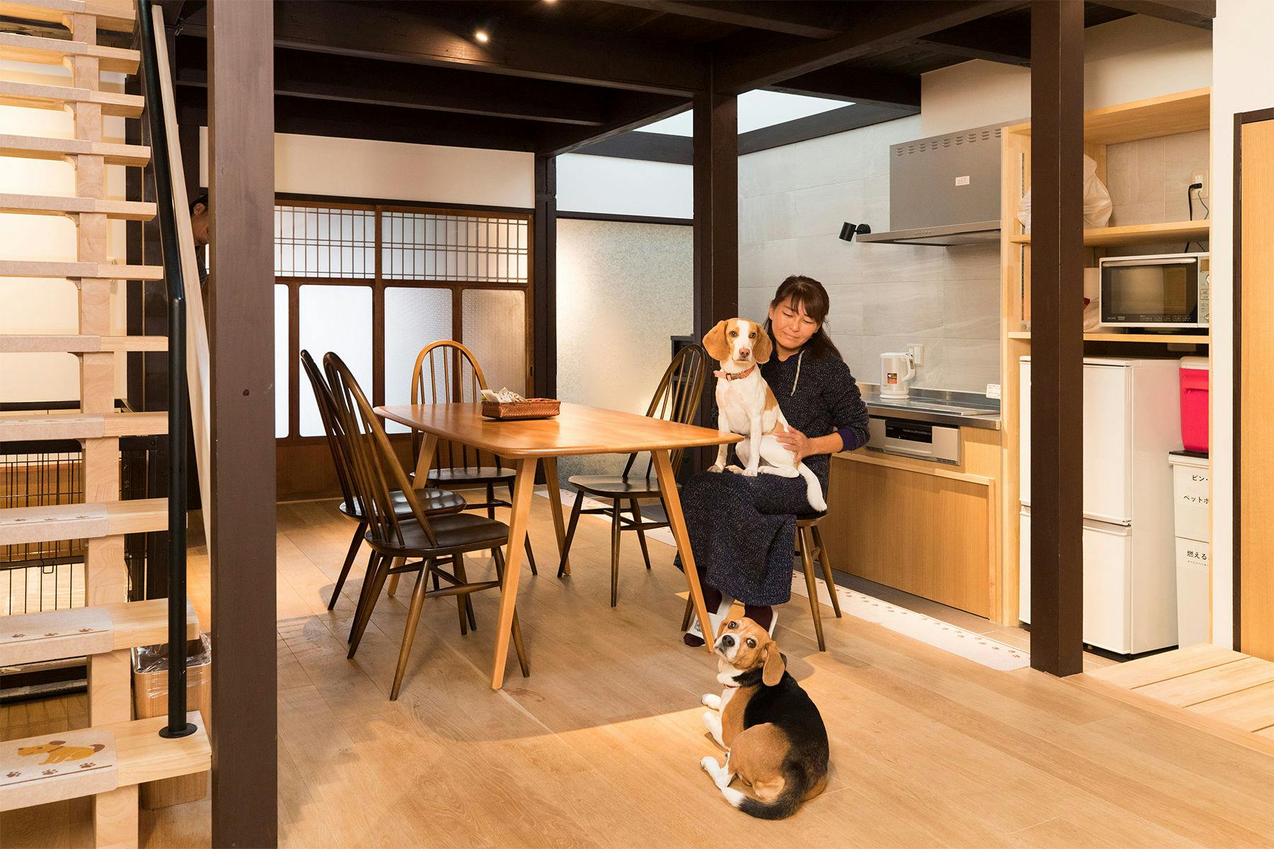 愛犬・愛猫と泊まれる京町家一棟貸し　洛龍菴 西陣北はぎ・あじさい