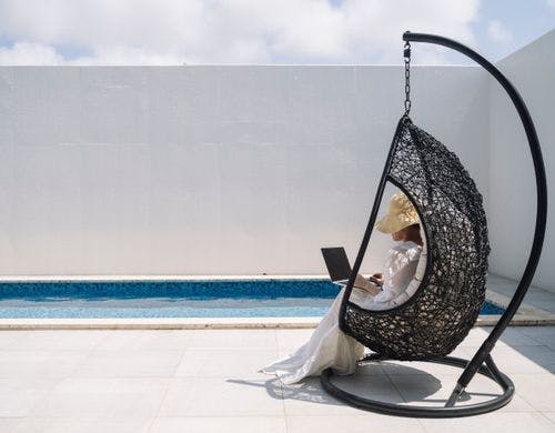 【プールヴィラ】ハンギングチェア