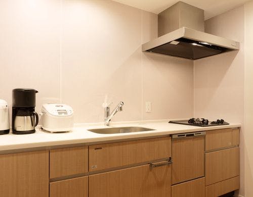 全ての客室にキッチンを備えております。