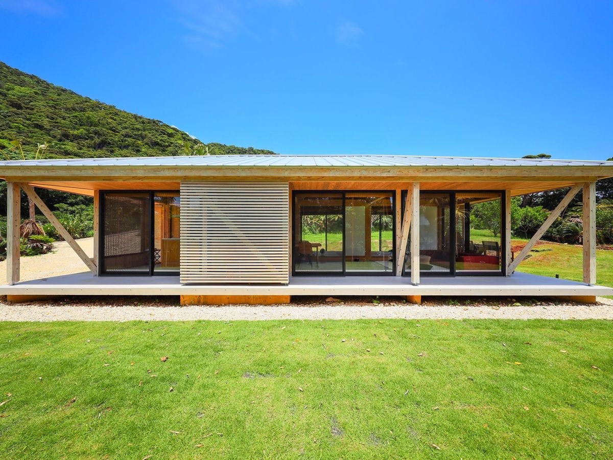 ＊Tampilan luar kamar tamu.